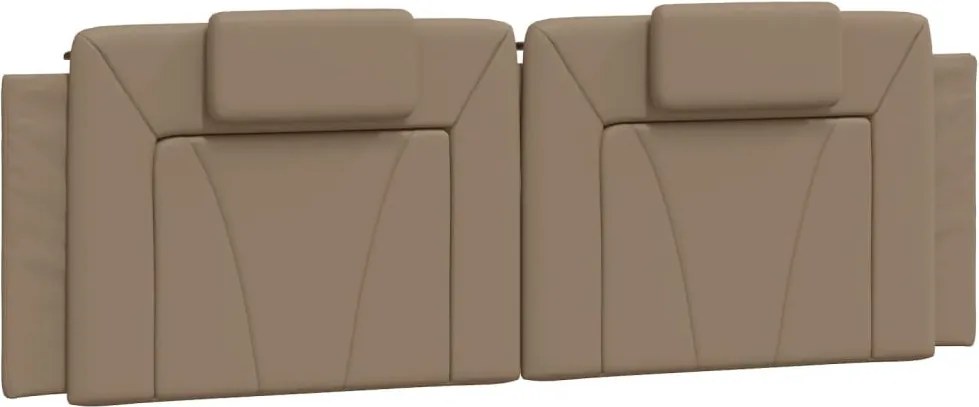 cappuccino színű műbőr fejtámla párna Viana 160 cm