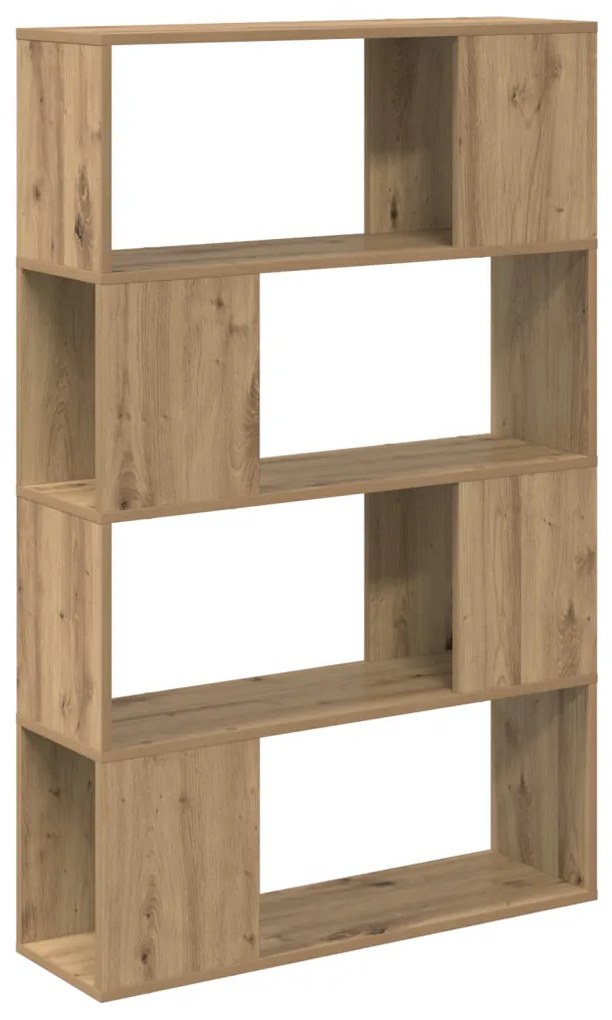 Könyvespolc Kézműves tölgy Szerelt fa 80 x 24 x 124 cm Tárolás