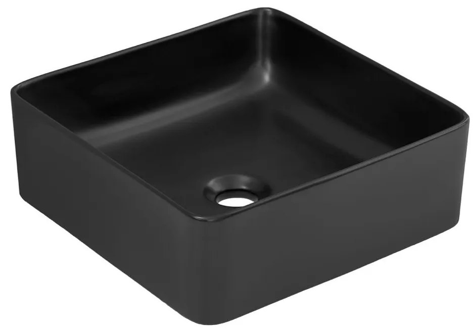 COMAD UM-6276 SLIM 40 BLACK DP - SLIM 37x37 cm fekete matt mosdó