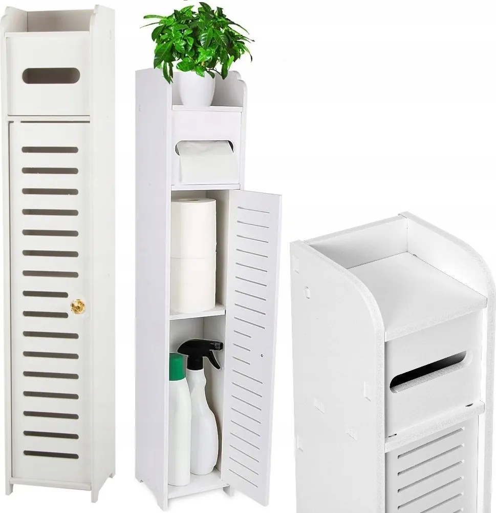 Fürdőszoba Oszlop Áttört Fürdőszoba Szekrény Polc Wc-papír Polc