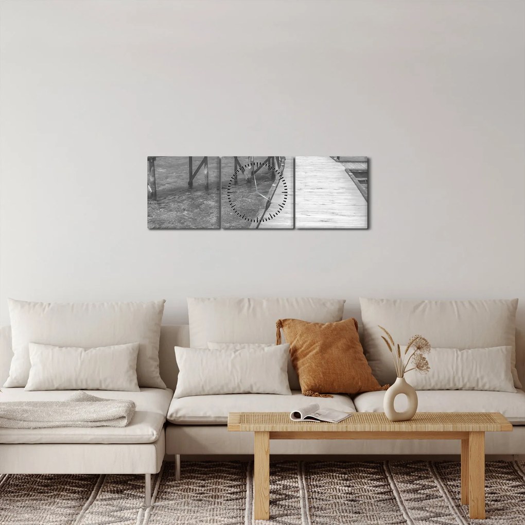 Kép - Maldív-szigetek (órával) (90x30 cm)