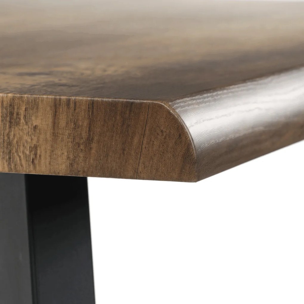 Étkezőasztal 140 × 80 cm MDF öreg fa HT-F4514 OLW
