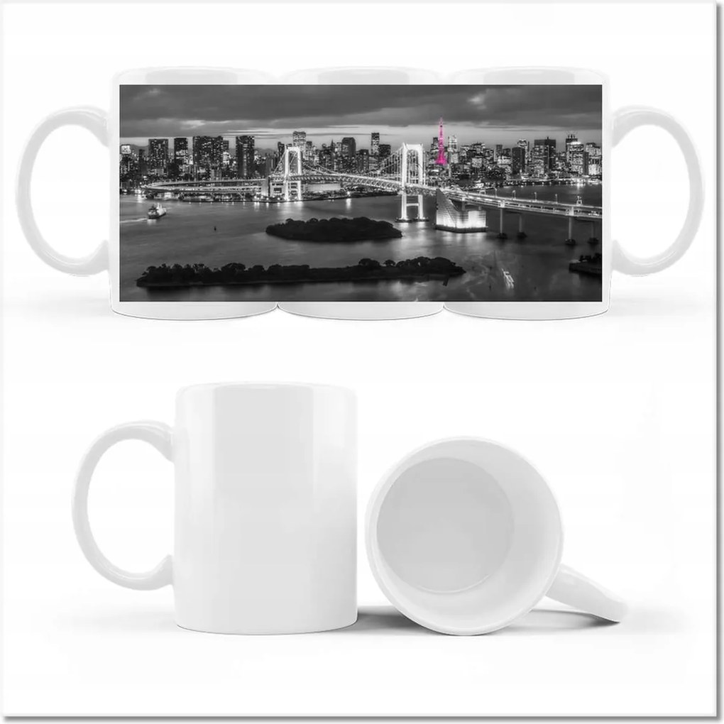 Fotó bögre Rózsaszín Eiffel-torony híd