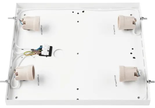 Mennyezeti lámpa OAK SQUARE 4xE27/15W/230V 39x39 cm tölgy/fekete