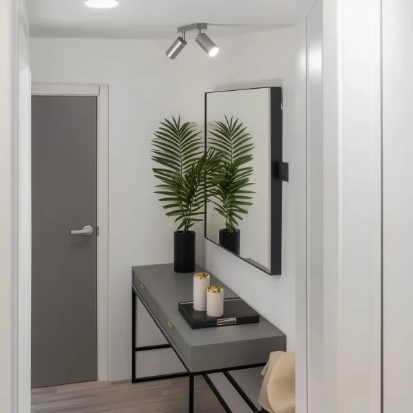 Brilagi - Fürdőszobai spotlámpa SELE 2xGU10/30W/230V IP44 ezüst