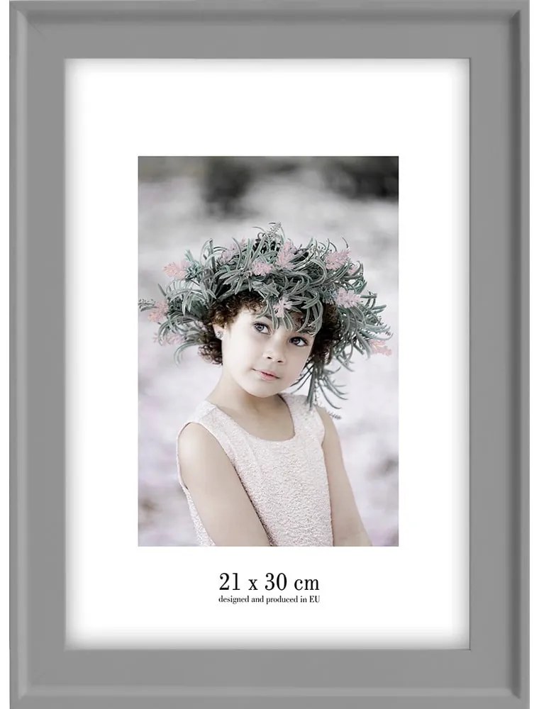 Malaga szürke fali képkeret, 28 x 37 cm - Styler