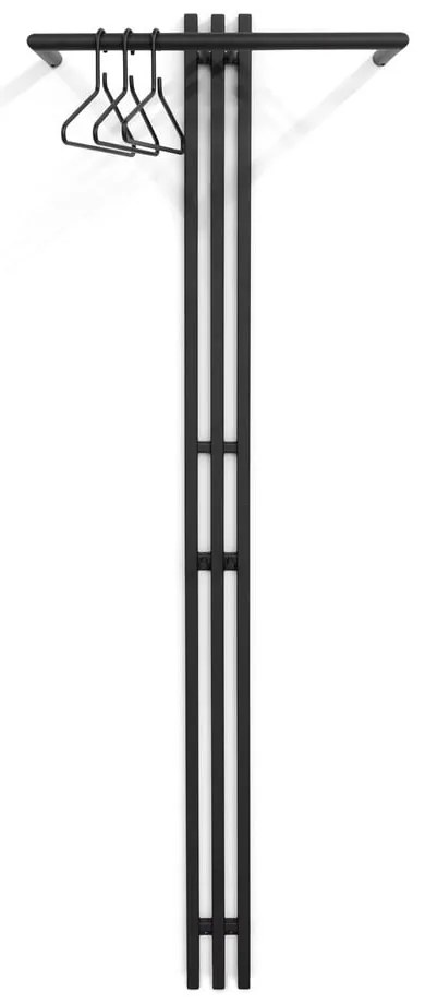 Fekete fém fali fogas 65 cm Senza – Spinder Design