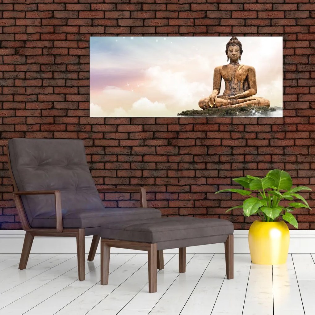 Kép - Buddha vigyáz a földre (120x50 cm)