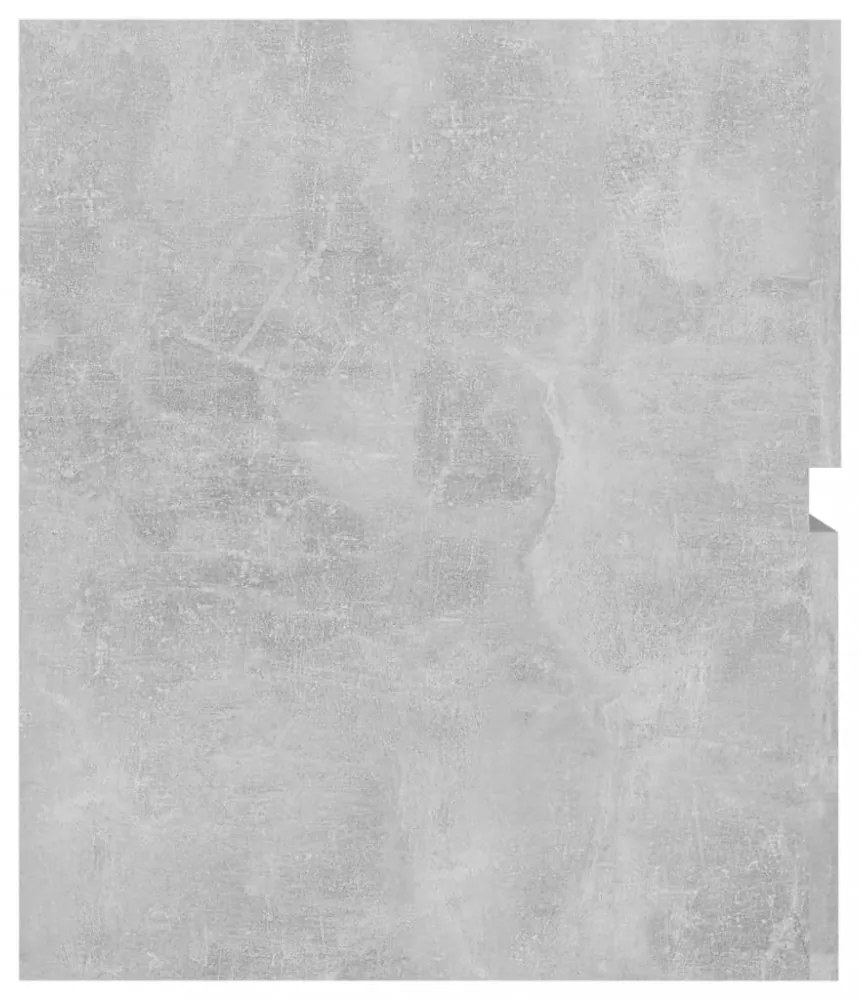 betonszürke szerelt fa mosdószekrény 60 x 38,5 x 45 cm
