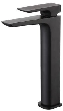 Magas mosdó csaptelep SAT Brevis leeresztőszelep nélkül fekete matt SATBSBRE285C