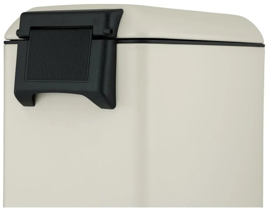 Krémszínű acél pedálos szemetes 12 l Design – Wenko