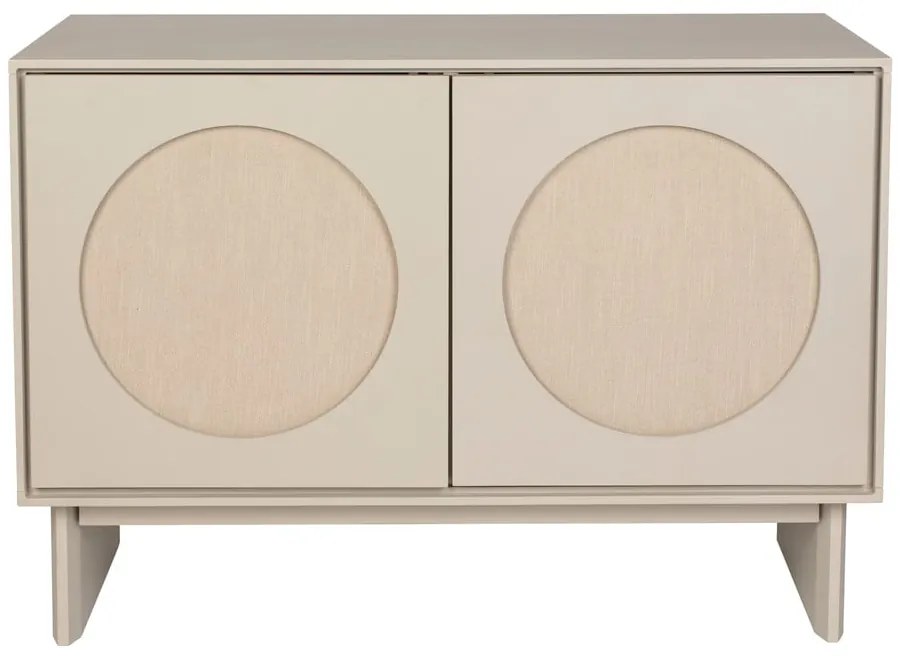 Világosszürke akácfa komód 100x70x45 cm Twin – Zuiver