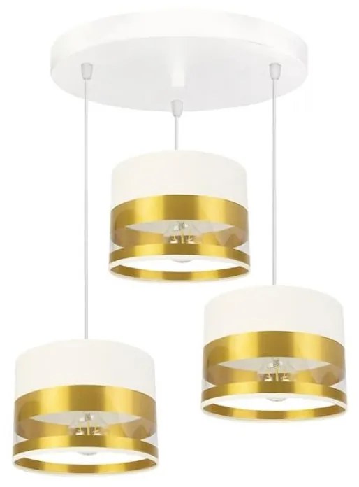 Csillár zsinóron MILO 3xE27/60W/230V arany