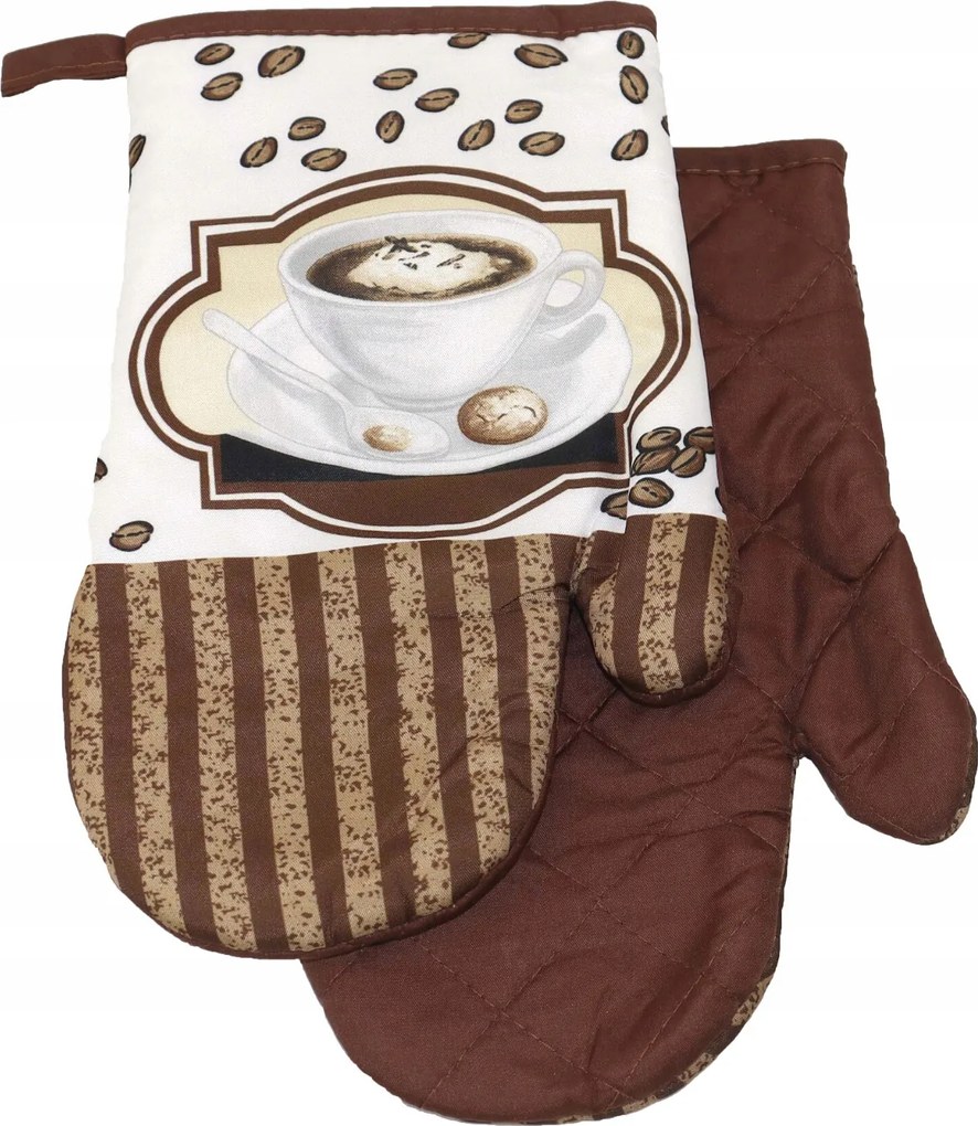 Konyhai kesztyű 18x27-es, mágnessel 2 db cappucci