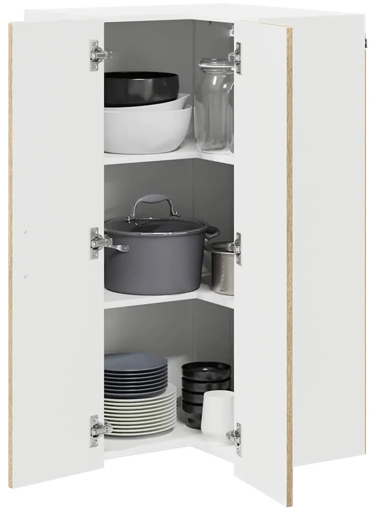 Fali konyhaszekrény Sonoma tölgy 57 x 57 x 100 cm Faanyag