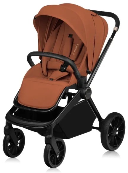 Lionelo - MIKA PLUS 2 az 1-ben kombinált babakocsi, rozsdabarna