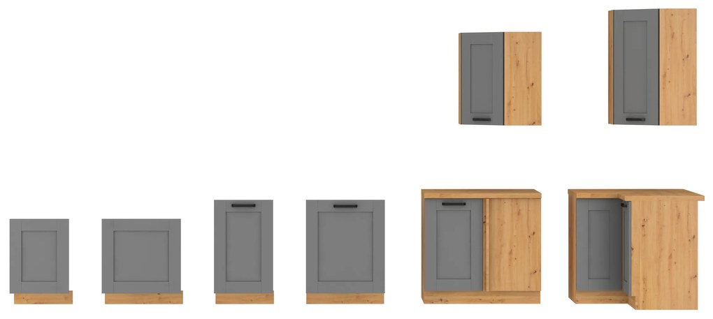 Alsó konyhaszekrény Lucid 30 D ZAK BB (artisan tölgy). 1045632