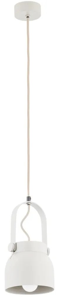 Argon 8290 - Csillár zsinóron LOGAN 1xE27/15W/230V á. 14 cm fehér