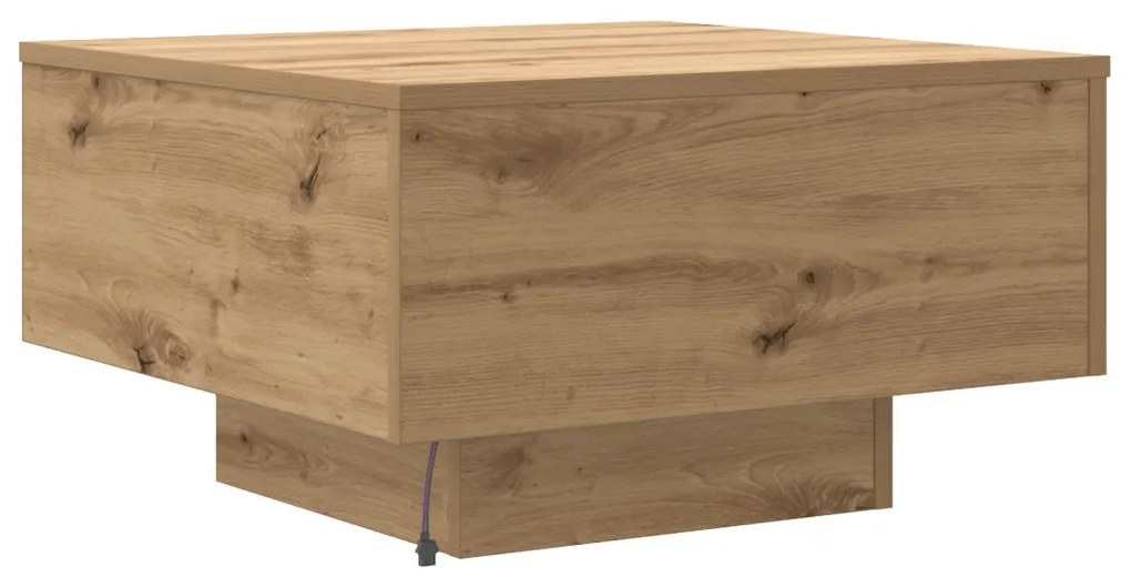 vidaXL Dohányzóasztal Artisan tölgy 55 x 55 x 31 cm Faanyag