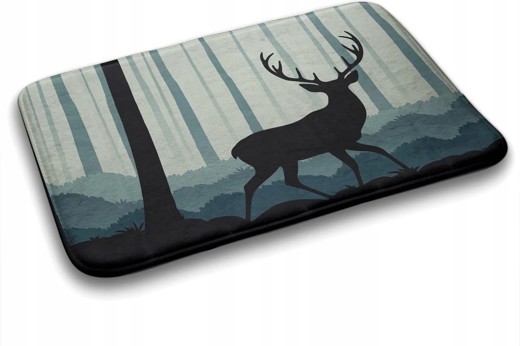 Fürdőszobaszőnyeg mix minták Erdei motívum 90x60 cm