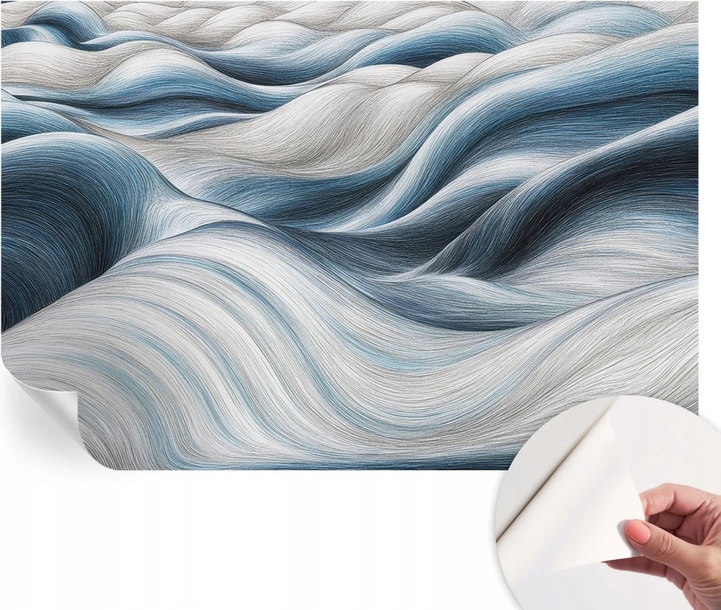 Öntapadós Dekoratív Fotótapéta Hálószobába Puha hullámok 104x70 cm