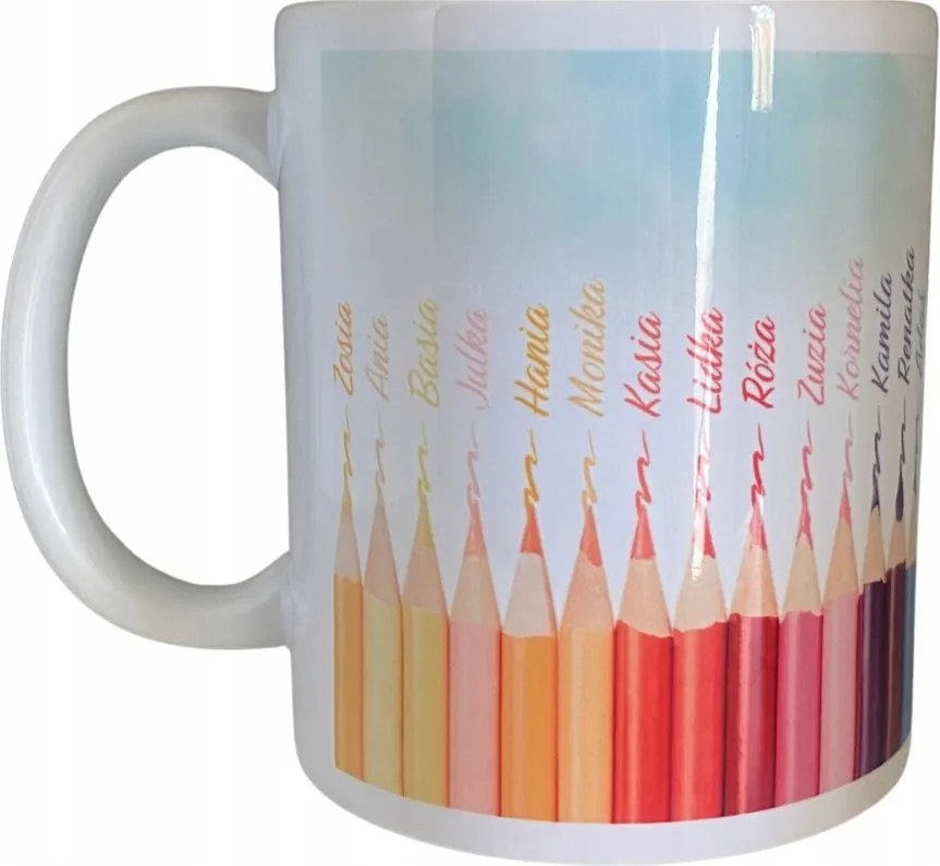 Bögre Tanárnak Zsírkréta Gyerekek Nevével Full Print Ajándék