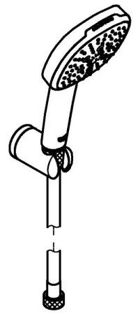 GROHE 26176001 - VITALIO COMFORT 110 zuhanyszett 110 mm fényes króm