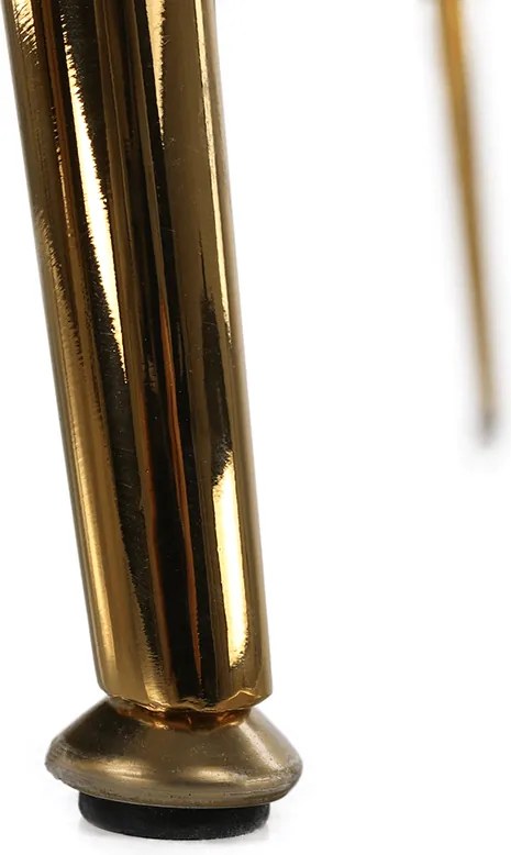 Pad Art-deco stílusban, bézs Velvet anyag/gold chróm-arany, NOBLIN