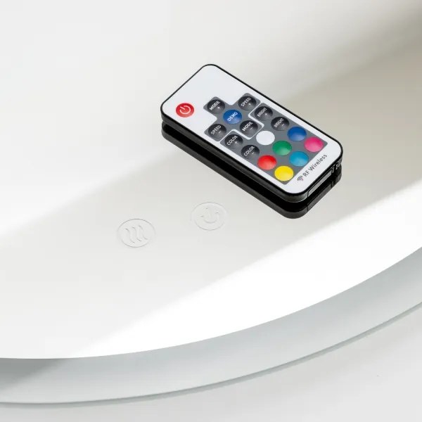 Brilagi-LED RGBW dimmelhető, fűtött tükör háttérvilágítással CLARA PRO 19W/230V átmérő 60 cm IP44 + távirányító