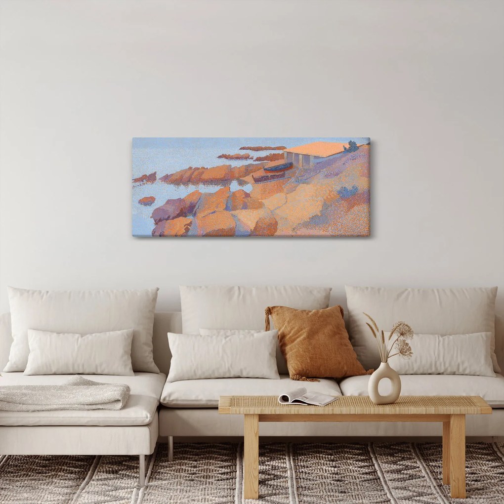 Kép - Henri Edmond Cross, Calanque des Antibois, reprodukciók (120x50 cm)