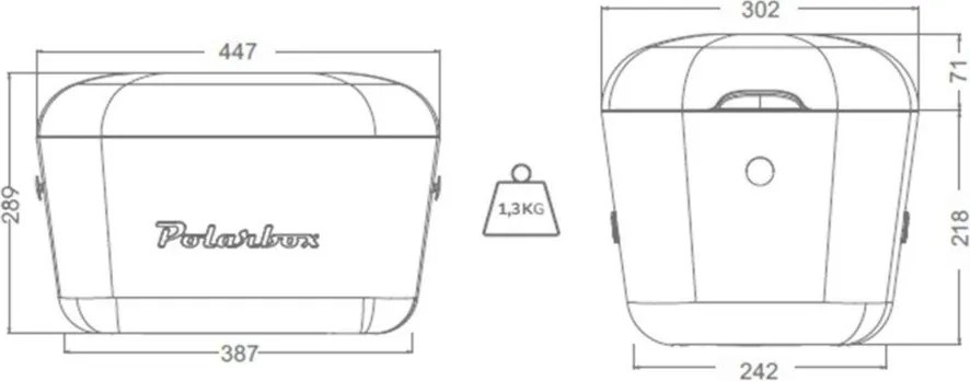Rózsaszín hűtődoboz 20 l Pop – Polarbox
