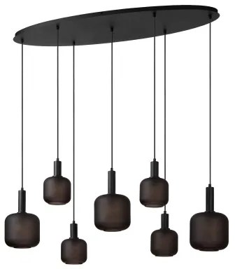 Lucide 45405/07/30 - Csillár zsinóron ELOISE 7xE27/40W/230V fekete