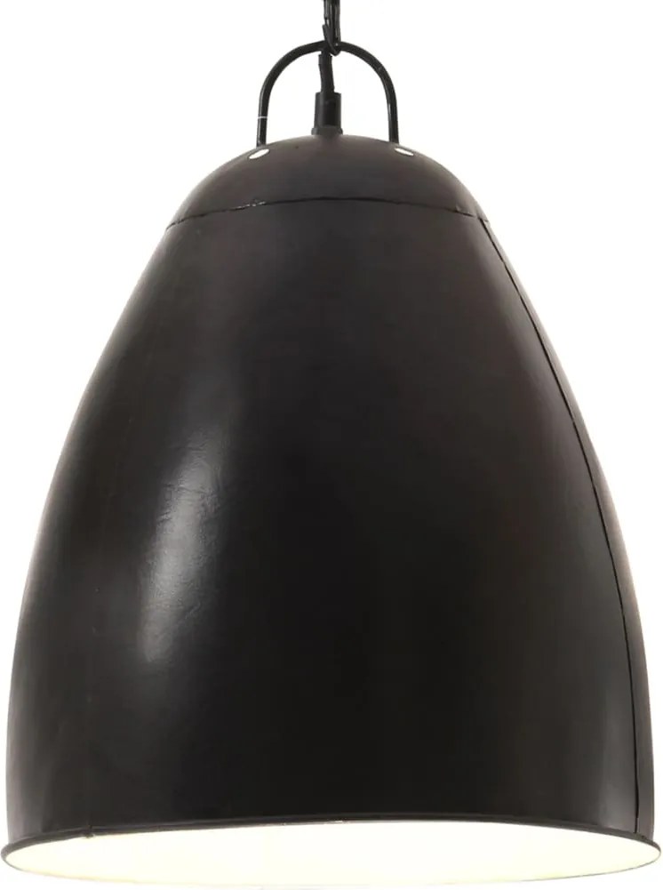 vidaXL kerek fekete ipari függőlámpa 25 W 32 cm E27