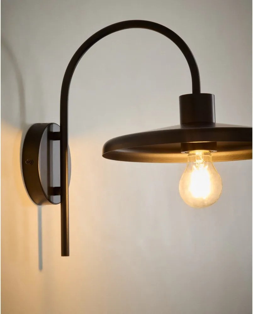 Fekete fali lámpa ø 27 cm Nuvira – Kave Home