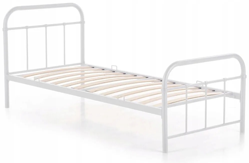 Fehér Fém Ágykeret. 90x200 cm PABLO