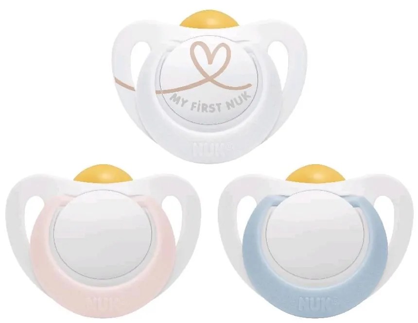 NUK Star baba cumi latex 0–6 h, kék, vel. 0-6 h