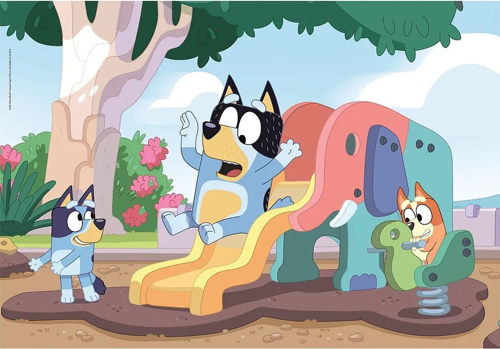 Bluey Playground 104 db-os puzzle Clementoni