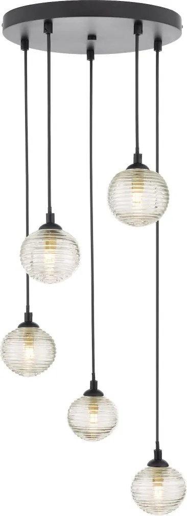 Dar Lighting Federico FED0522-08 Függőlámpa 5x25w/g9 ip20