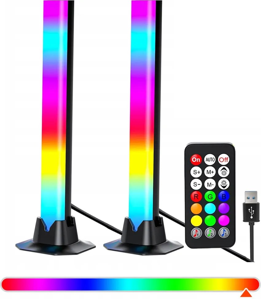 Gamer LED-es fényfüzér TV-hez számítógéphez álló lámpák