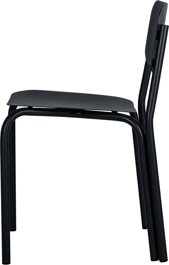 Fekete fém kerti szék Kei – noo.ma