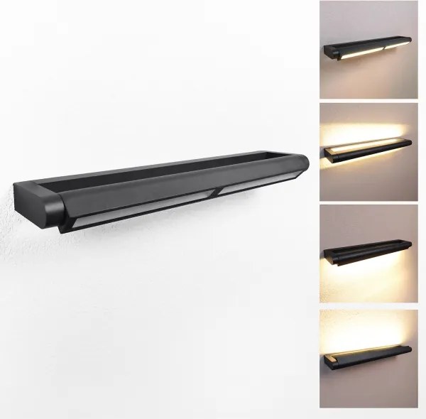 Brilagi - LED kültéri fali lámpatest SALERNO LED/24W/230V 66 cm fekete IP65