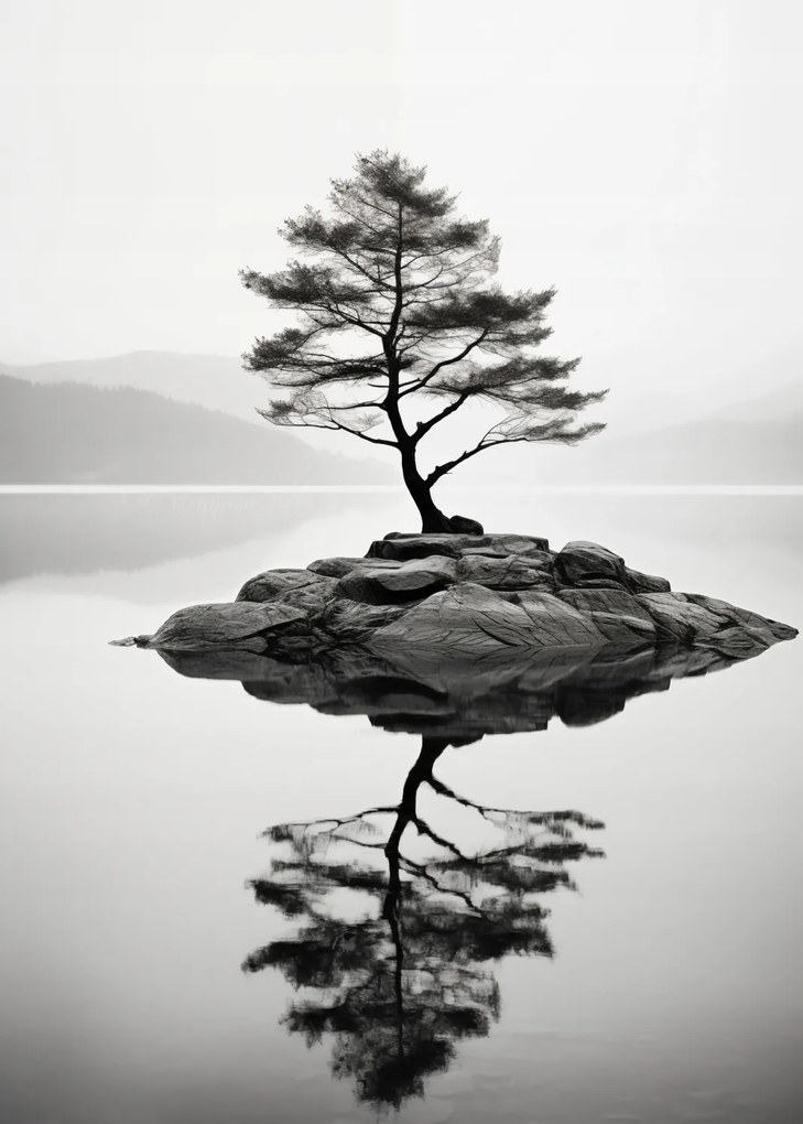 Poszter 25x35cm Magányos fa