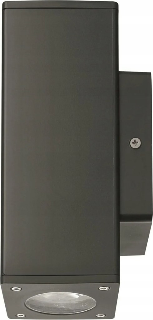 Heitronic fali lámpa Galera GU10 2x9W antracit 230V IP54 500945