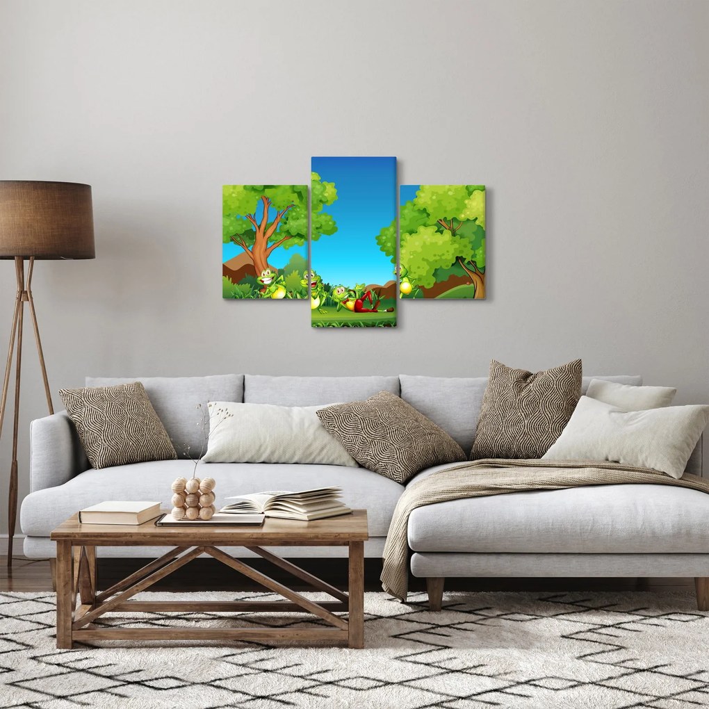 Kép - Boldog békák (90x60 cm)