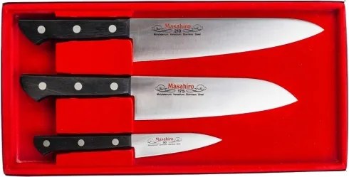 3 db-os késkészlet Masahiro Bwh 140_112301 (21, 17,5, 9 cm)