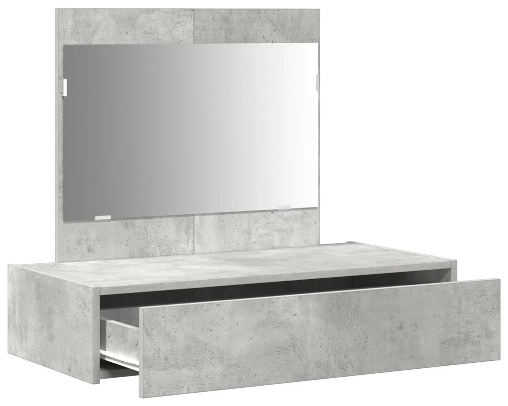 Fali öltöztetőasztal Beton Szürke 83x40x70 cm