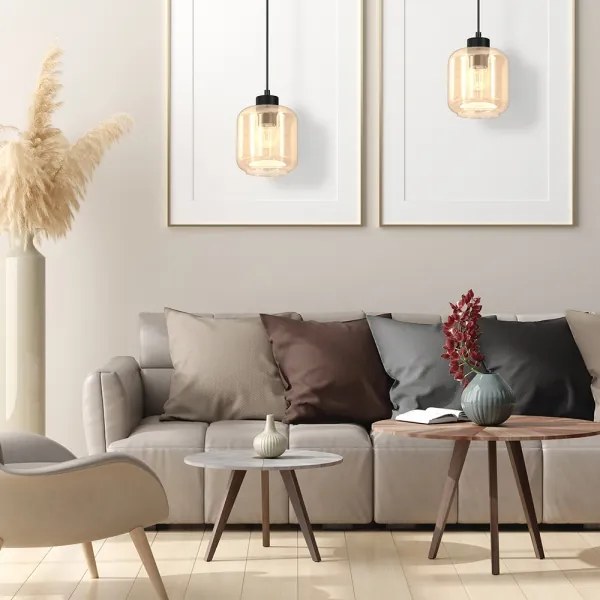 Csillár zsinóron SOMBRA 1xE27/60W/230V bézs