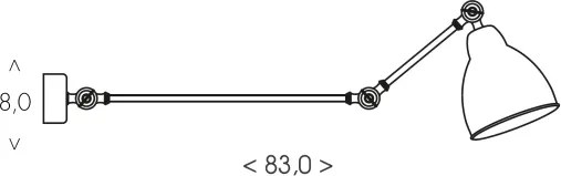 BRILAGI - Fali lámpa QUILL 1xE27/40W/230V 83 cm fehér