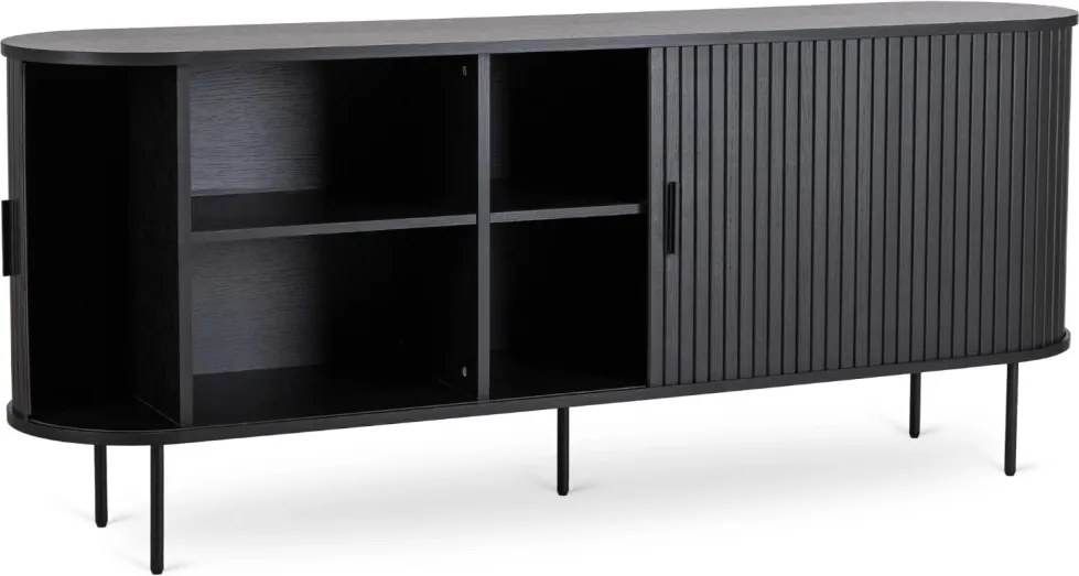 Komód 180 cm fekete színben – TRISH