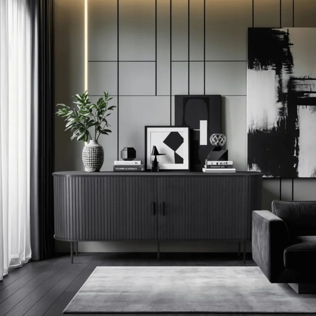 Komoda TRISH 180 czarny